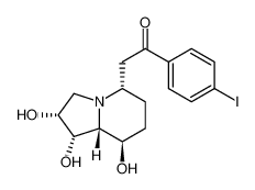 1-(4-iodophenyl)-2-((1S,2R,5S,8R,8aR)-1,2,8-trihydroxyoctahydroindolizin-5-yl)ethan-1-one CAS:675624-18-7 manufacturer & supplier