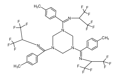 1,3,5-Tris(4,4,4-trifluor-1-(p-tolyl)-3-trifluormethyl-(2-aza-1-butenyl))-hexahydro-1,3,5-triazin CAS:67565-38-2 manufacturer & supplier