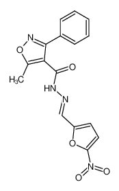 5-methyl-3-phenyl-isoxazole-4-carboxylic acid (5-nitro-furan-2-ylmethylene)-hydrazide CAS:67565-87-1 manufacturer & supplier