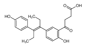 4-{5-[(E)-1-Ethyl-2-(4-hydroxy-phenyl)-but-1-enyl]-2-hydroxy-phenyl}-4-oxo-butyric acid CAS:67566-79-4 manufacturer & supplier