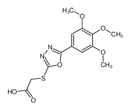 [5-(3,4,5-trimethoxy-phenyl)-[1,3,4]oxadiazol-2-ylsulfanyl]-acetic acid CAS:67572-41-2 manufacturer & supplier