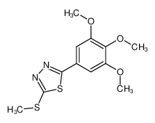 2-methylthio-5-(3,4,5-trimethoxyphenyl)-1,3,4-thiadiazole CAS:67572-58-1 manufacturer & supplier