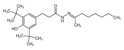 3-(3,5-Di-tert-butyl-4-hydroxy-phenyl)-propionic acid [1-methyl-hept-(Z)-ylidene]-hydrazide CAS:67575-04-6 manufacturer & supplier