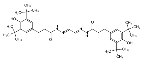 3-(3,5-Di-tert-butyl-4-hydroxy-phenyl)-propionic acid [2-{[3-(3,5-di-tert-butyl-4-hydroxy-phenyl)-propionyl]-hydrazono}-eth-(E)-ylidene]-hydrazide CAS:67575-12-6 manufacturer & supplier