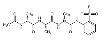 2-(2-(acetyl-L-alanyl-L-alanyl)-1-methylhydrazine-1-carboxamido)benzenesulfonyl fluoride CAS:67576-27-6 manufacturer & supplier