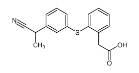 2-[3'-(α-cyanoethyl)-phenylthio]-phenylacetic acid CAS:67578-80-7 manufacturer & supplier