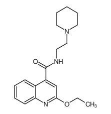 4-Quinolinecarboxamide, 2-ethoxy-N-[2-(1-piperidinyl)ethyl]- CAS:67582-88-1 manufacturer & supplier