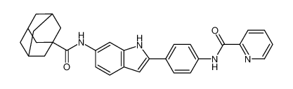 N-(4-(6-(adamantane-1-carboxamido)-1H-indol-2-yl)phenyl)picolinamide CAS:675822-21-6 manufacturer & supplier