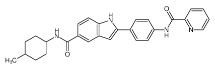 N-(4-methylcyclohexyl)-2-(4-(picolinamido)phenyl)-1H-indole-5-carboxamide CAS:675822-69-2 manufacturer & supplier