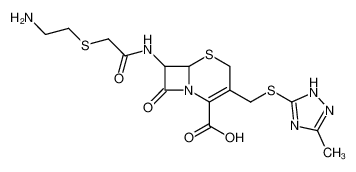 7-[2-(2-Amino-ethylsulfanyl)-acetylamino]-3-(5-methyl-2H-[1,2,4]triazol-3-ylsulfanylmethyl)-8-oxo-5-thia-1-aza-bicyclo[4.2.0]oct-2-ene-2-carboxylic acid CAS:67583-40-8 manufacturer & supplier