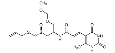 (E)-N-[(S)-2-((R)-Allylsulfanylmethanesulfinyl)-1-methoxymethoxymethyl-ethyl]-3-(6-methyl-2,4-dioxo-1,2,3,4-tetrahydro-pyrimidin-5-yl)-acrylamide CAS:675832-22-1 manufacturer & supplier