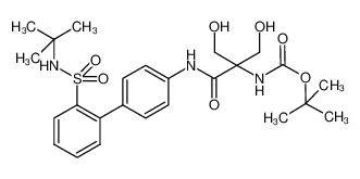 [1-(2'-tert-butylsulfamoyl-biphenyl-4-ylcarbamoyl)-2-hydroxy-1-hydroxy-methylethyl]-carbamic acid tert-butyl ester CAS:675833-99-5 manufacturer & supplier