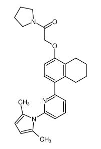 2-(2,5-dimethylpyrrolyl)-6-[4-(pyrrolinylcarboxamido)methoxy-5,6,7,8-tetrahydronaphthalen-1-yl]pyridine CAS:675846-00-1 manufacturer & supplier