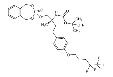 tert-butyl {(R)-2-methyl-2-(3-oxo-1,5-dihydro-3λ5-benzo[e][1,3,2]dioxaphos-phepin-3-yloxy)-4-[4-(4,4,5,5,5-pentafluoro-pentyloxy)-phenyl]-but-2-yl}-carbamate CAS:675847-64-0 manufacturer & supplier