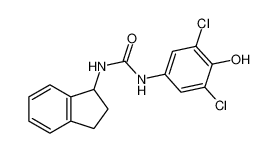 Urea, N-(3,5-dichloro-4-hydroxyphenyl)-N'-(2,3-dihydro-1H-inden-1-yl)- CAS:675853-00-6 manufacturer & supplier