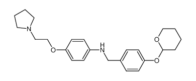 [4-(2-pyrrolidin-1-yl-ethoxy)-phenyl]-[4-(tetrahydro-pyran-2-yloxy)-benzyl]-amine CAS:675865-16-4 manufacturer & supplier