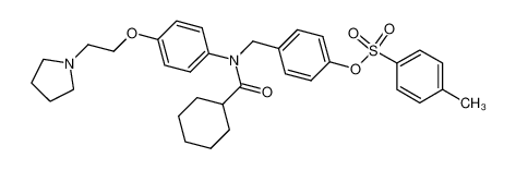 toluene-4-sulfonic acid 4-({cyclohexanecarbonyl-[4-(2-pyrrolidin-1-yl-ethoxy)-phenyl]-amino}-methyl)-phenyl ester CAS:675865-24-4 manufacturer & supplier