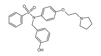 N-(3-hydroxy-benzyl)-N-[4-(2-pyrrolidin-1-yl-ethoxy)-phenyl]-benzenesulfonamide CAS:675866-75-8 manufacturer & supplier