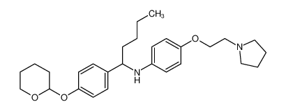 [4-(2-pyrrolidin-1-yl-ethoxy)-phenyl]-{1-[4-(tetrahydro-pyran-2-yloxy)-phenyl]-pentyl}-amine CAS:675867-64-8 manufacturer & supplier