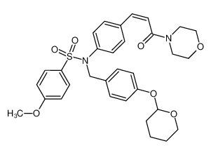 4-methoxy-N-[4-(3-morpholin-4-yl-3-oxo-propenyl)-phenyl]-N-[4-(tetrahydro-pyran-2-yloxy)-benzyl]-benzenesulfonamide CAS:675868-45-8 manufacturer & supplier