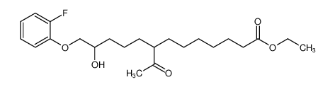 Tridecanoic acid, 8-acetyl-13-(2-fluorophenoxy)-12-hydroxy-, ethyl ester CAS:67587-27-3 manufacturer & supplier