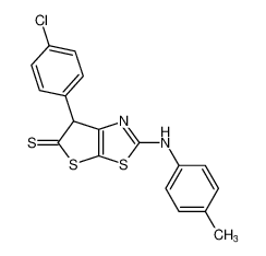 6-(4-chlorophenyl)-2-(p-tolylamino)thieno[3,2-d]thiazole-5(6H)-thione CAS:67587-80-8 manufacturer & supplier