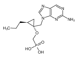 ({(1S,2S)-1-[(2-amino-9H-purine-9-yl)methyl]-2-propylcyclopropyl}oxy)methylphosphonic acid CAS:675875-78-2 manufacturer & supplier