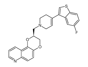 (S)-2-((4-(5-fluorobenzo[b]thiophen-3-yl)-3,6-dihydropyridin-1(2H)-yl)methyl)-2,3-dihydro-[1,4]dioxino[2,3-f]quinoline CAS:675877-03-9 manufacturer & supplier