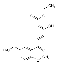 ethyl (2E,4E)-6-(5-ethyl-2-methoxyphenyl)-3-methyl-6-oxohexa-2,4-dienoate CAS:675880-94-1 manufacturer & supplier