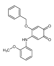 4-(benzyloxy)-5-((2-methoxyphenyl)amino)cyclohexa-3,5-diene-1,2-dione CAS:675881-77-3 manufacturer & supplier