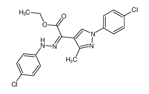 [1-(4-chloro-phenyl)-3-methyl-1H-pyrazol-4-yl]-(4-chloro-phenylhydrazono)-acetic acid ethyl ester CAS:67590-97-0 manufacturer & supplier