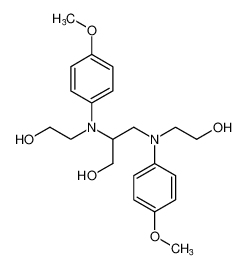 1-Propanol, 2,3-bis[(2-hydroxyethyl)(4-methoxyphenyl)amino]- CAS:67592-64-7 manufacturer & supplier