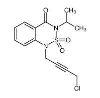 1-(4-chlorobut-2-yn-1-yl)-3-isopropyl-1H-benzo[c][1,2,6]thiadiazin-4(3H)-one 2,2-dioxide CAS:67593-98-0 manufacturer & supplier