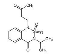 3-isopropyl-2,2-dioxo-1-(3-oxo-butyl)-2,3-dihydro-1H-2λ6-benzo[1,2,6]thiadiazin-4-one CAS:67594-08-5 manufacturer & supplier