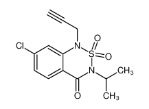 7-chloro-3-isopropyl-2,2-dioxo-1-prop-2-ynyl-2,3-dihydro-1H-2λ6-benzo[1,2,6]thiadiazin-4-one CAS:67594-37-0 manufacturer & supplier