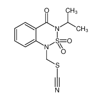 3-isopropyl-1-(thiocyanatomethyl)-1H-benzo[c][1,2,6]thiadiazin-4(3H)-one 2,2-dioxide CAS:67594-48-3 manufacturer & supplier