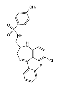 N-[7-chloro-5-(2-fluoro-phenyl)-2,3-dihydro-1H-benzo[e][1,4]diazepin-2-ylmethyl]-toluene-4-sulfonamide CAS:67597-93-7 manufacturer & supplier