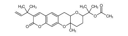 2-(4a-methyl-9-(2-methylbut-3-en-2-yl)-8-oxo-2,3,4,4a,12,12a-hexahydro-8H-dipyrano[3,2-b:3',2'-g]chromen-2-yl)propan-2-yl acetate CAS:67604-66-4 manufacturer & supplier