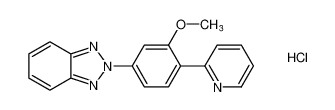 2H-Benzotriazole, 2-[3-methoxy-4-(2-pyridinyl)phenyl]-, hydrochloride CAS:676095-56-0 manufacturer & supplier