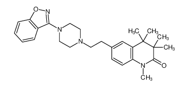 6-(2-(4-(benzo[d]isoxazol-3-yl)piperazin-1-yl)ethyl)-1,3,3,4,4-pentamethyl-3,4-dihydroquinolin-2(1H)-one CAS:676115-85-8 manufacturer & supplier