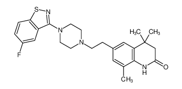 6-(2-(4-(5-fluorobenzo[d]isothiazol-3-yl)piperazin-1-yl)ethyl)-4,4,8-trimethyl-3,4-dihydroquinolin-2(1H)-one CAS:676116-29-3 manufacturer & supplier