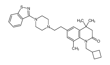 6-(2-(4-(benzo[d]isothiazol-3-yl)piperazin-1-yl)ethyl)-1-(cyclobutylmethyl)-4,4,8-trimethyl-3,4-dihydroquinolin-2(1H)-one CAS:676117-94-5 manufacturer & supplier