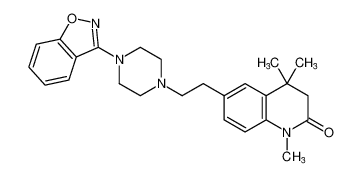 6-(2-(4-(benzo[d]isoxazol-3-yl)piperazin-1-yl)ethyl)-1,4,4-trimethyl-3,4-dihydroquinolin-2(1H)-one CAS:676118-34-6 manufacturer & supplier