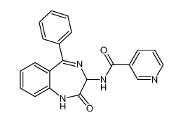 N-(2-oxo-5-phenyl-2,3-dihydro-1H-benzo[e][1,4]diazepin-3-yl)nicotinamide CAS:676128-23-7 manufacturer & supplier