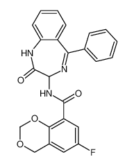 6-fluoro-N-(2-oxo-5-phenyl-2,3-dihydro-1H-benzo[e][1,4]diazepin-3-yl)-4H-benzo[d][1,3]dioxine-8-carboxamide CAS:676128-69-1 manufacturer & supplier