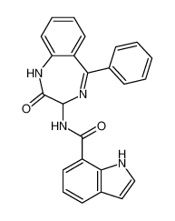 N-(2-oxo-5-phenyl-2,3-dihydro-1H-benzo[e][1,4]diazepin-3-yl)-1H-indole-7-carboxamide CAS:676128-76-0 manufacturer & supplier