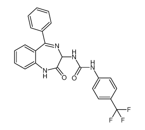 1-(2-oxo-5-phenyl-2,3-dihydro-1H-benzo[e][1,4]diazepin-3-yl)-3-(4-(trifluoromethyl)phenyl)urea CAS:676128-84-0 manufacturer & supplier