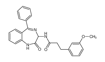 3-(3-methoxyphenyl)-N-(2-oxo-5-phenyl-2,3-dihydro-1H-benzo[e][1,4]diazepin-3-yl)propanamide CAS:676128-93-1 manufacturer & supplier