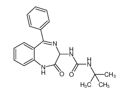 1-(tert-butyl)-3-(2-oxo-5-phenyl-2,3-dihydro-1H-benzo[e][1,4]diazepin-3-yl)urea CAS:676129-44-5 manufacturer & supplier