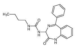 1-butyl-3-(2-oxo-5-phenyl-2,3-dihydro-1H-benzo[e][1,4]diazepin-3-yl)urea CAS:676129-47-8 manufacturer & supplier